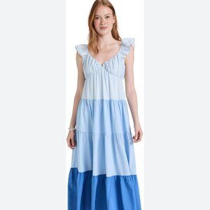 English Factory Tiered‎ Colorblock Maxi Dress Size Medium NEW WITH TAG